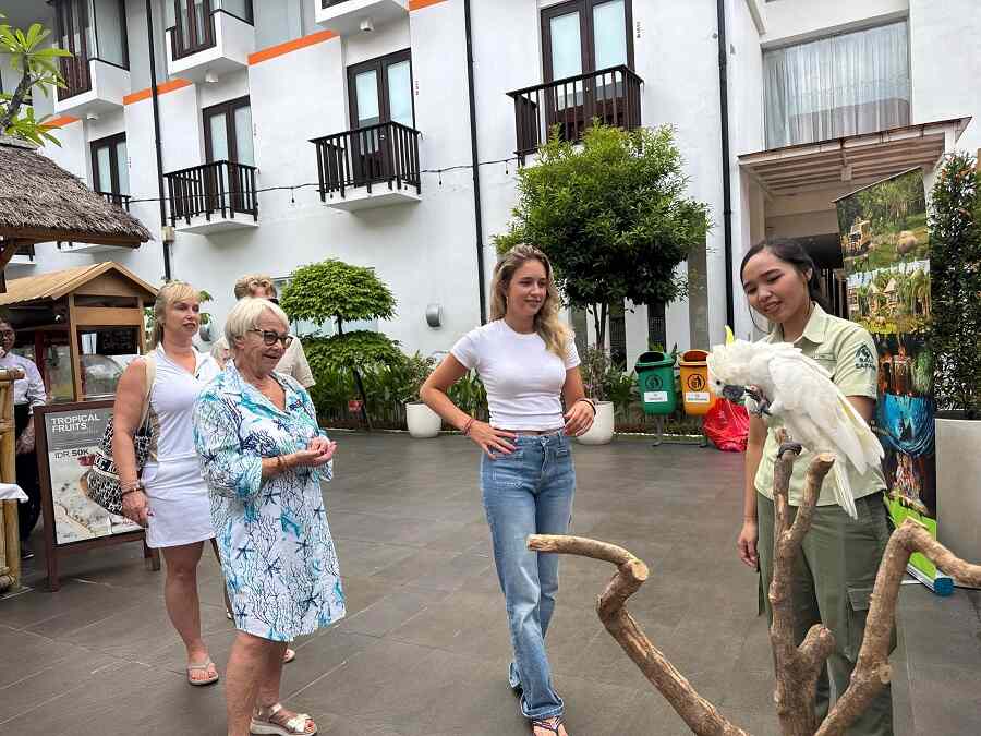 Bringing the Safari to the City: HARRIS Kuta Tuban Hosts Iconic Bird